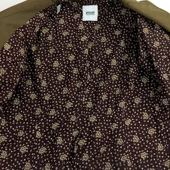 Moschino Cheapandchic Short Sleeve Military Green Shirt/Jacket/Shaket Size 8 - Picture 10 of 15